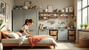 Realistic home setting with elegant utility products